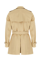 Beige gabardine trench coat -  | Wise
