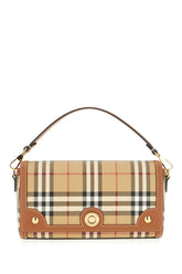 Printed canvas and leather Note handbag -  | Wise