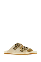 Embroidered fabric sandals -  | Wise