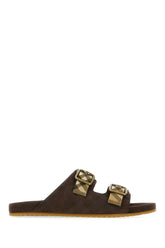 Embroidered fabric sandals -  | Wise