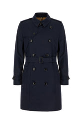 Midnight blue cotton trench -  | Wise