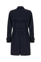 Midnight blue cotton trench -  | Wise