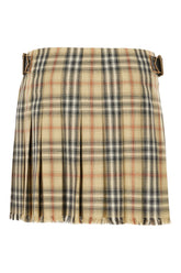 Minigonna in lana stampata -  | Wise