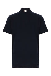 Polo in piquet blu notte -  | Wise