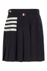 Midnight blue cotton skirt -  | Wise