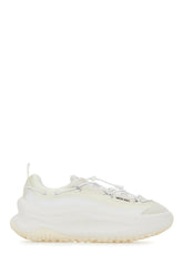 White suede and fabric Moon247 Xlace sneakers -  | Wise
