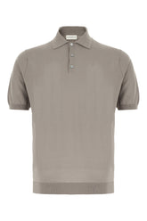 Dove grey cotton polo shirt -  | Wise