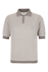 Two-tone cotton polo shirt -  | Wise
