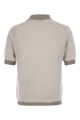 Two-tone cotton polo shirt -  | Wise