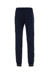 Pantalone jogging in cotone ricamato -  | Wise