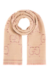 Embroidered wool blend scarf -  | Wise