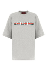 Melange grey cotton t-shirt -  | Wise