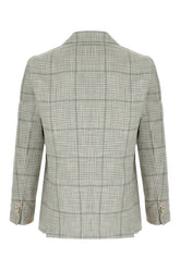 Embroidered wool blend blazer -  | Wise