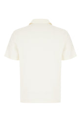 Ivory cotton blend polo shirt -  | Wise