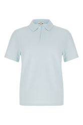 Polo in misto cotone azzurro -  | Wise