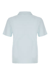 Polo in misto cotone azzurro -  | Wise