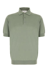 Sage green cotton polo shirt -  | Wise