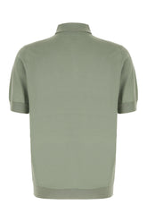 Sage green cotton polo shirt -  | Wise