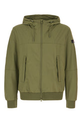 Giubbino in nylon stretch verde -  | Wise