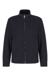 Midnight blue stretch polyester jacket -  | Wise
