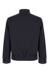 Midnight blue stretch polyester jacket -  | Wise