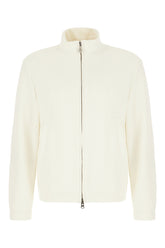 Ivory stretch polyester jacket -  | Wise