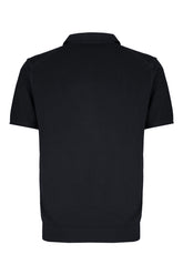 Midnight blue cotton polo shirt -  | Wise
