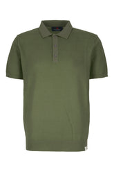 Military green cotton polo shirt -  | Wise