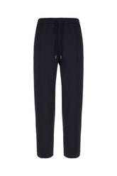 Midnight blue stretch polyester pants -  | Wise