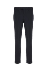 Pantalone in lana stretch blu notte -  | Wise