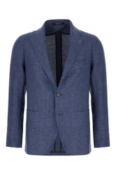 Blue wool blend blazer -  | Wise