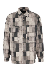 Printed linen blend shirt -  | Wise