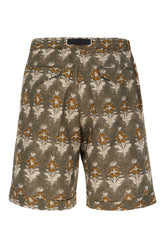 Multicolor linen blend bermuda shorts -  | Wise