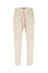 Pantalone in cotone stretch sabbia -  | Wise