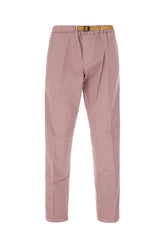 Powder pink lyocell blend pants -  | Wise