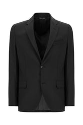 Giacca in misto lana stretch nera -  | Wise