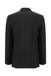 Giacca in misto lana stretch nera -  | Wise