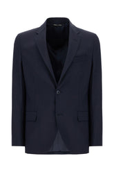 Giacca in misto lana stretch blu notte -  | Wise