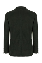 Giacca in misto lana verde scuro -  | Wise