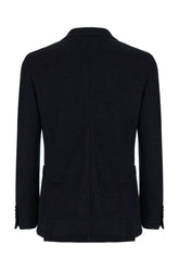 Giacca in misto lana blu notte -  | Wise