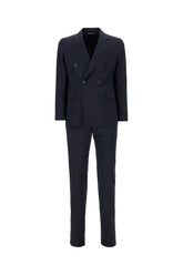 Completo in misto lana stretch blu notte -  | Wise