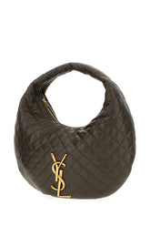 Chocolate nappa leather Icare shoulder bag -  | Wise