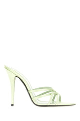 Pastel green fabric sandals -  | Wise