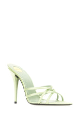 Pastel green fabric sandals -  | Wise