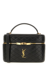 Black leather large Vanity Gaby handbag -  | Wise