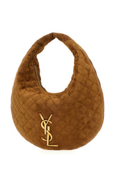 Brown suede Icare shoulder bag -  | Wise