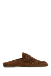 Mules in pelle scamosciata marrone -  | Wise