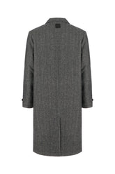 Embroidered wool blend coat -  | Wise