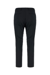 Black polyester blend pants -  | Wise