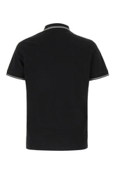 Polo in piquet nero -  | Wise